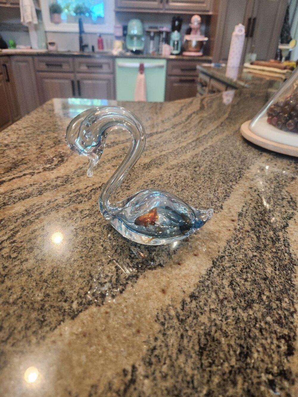 Rossi Blown Glass Swan